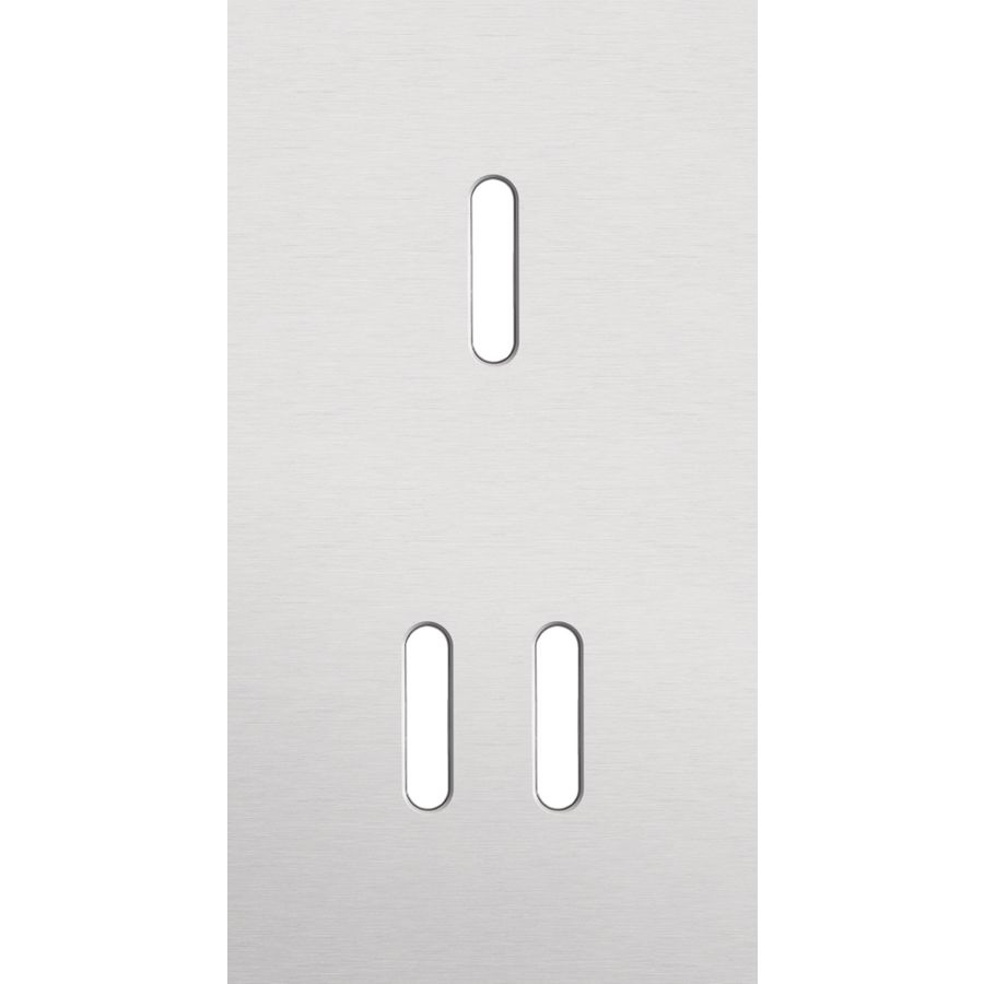 Tweevoudige afdekpl. verticaal 71mm centerafstand een enkelv