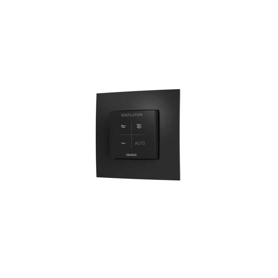 Vocht ruimtesensor met bediening RF/W zwart