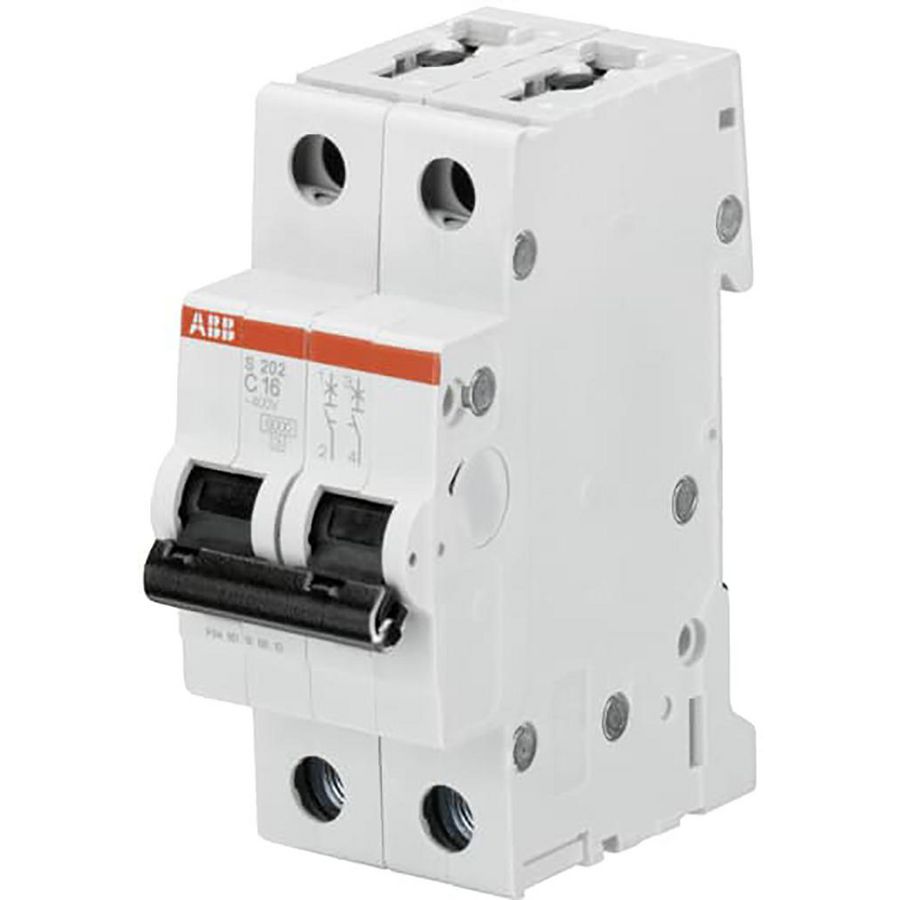 Installatieautomaat 6kA 2-polig C-karakteristiek 16A