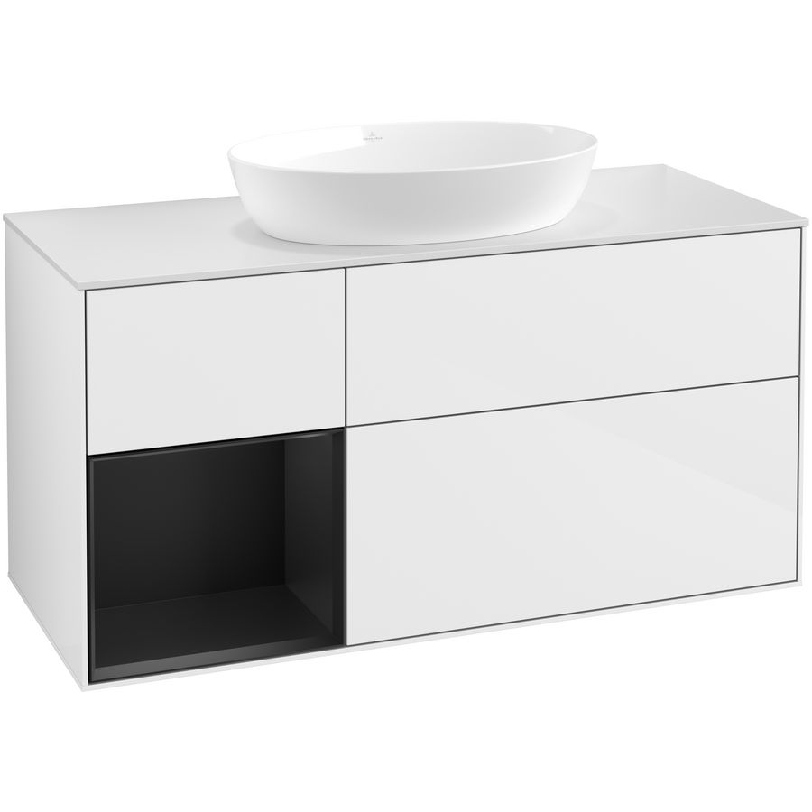 Wastafelonderkast Finion 1200x603x501mm G.White.L GA61PDGF