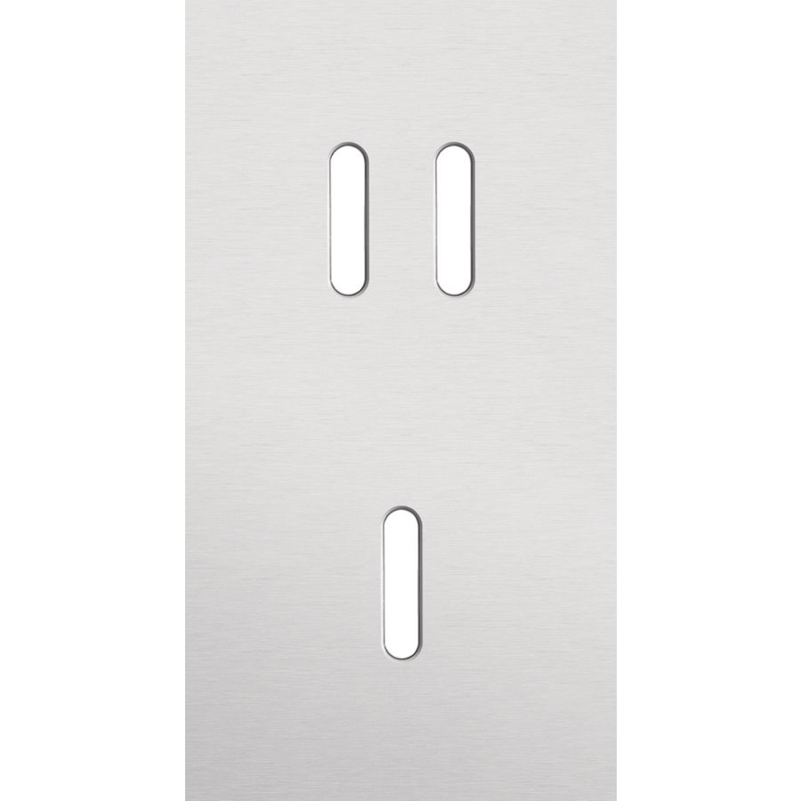 Tweevoudige afdekpl. verticaal 71mm centerafstand een tweevo