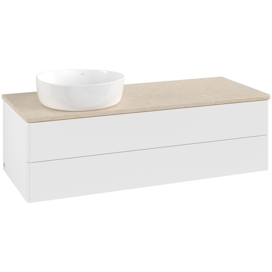 Wastafelonderkast Antao 1200x360x500mm White Matt Lacquer K22013MT