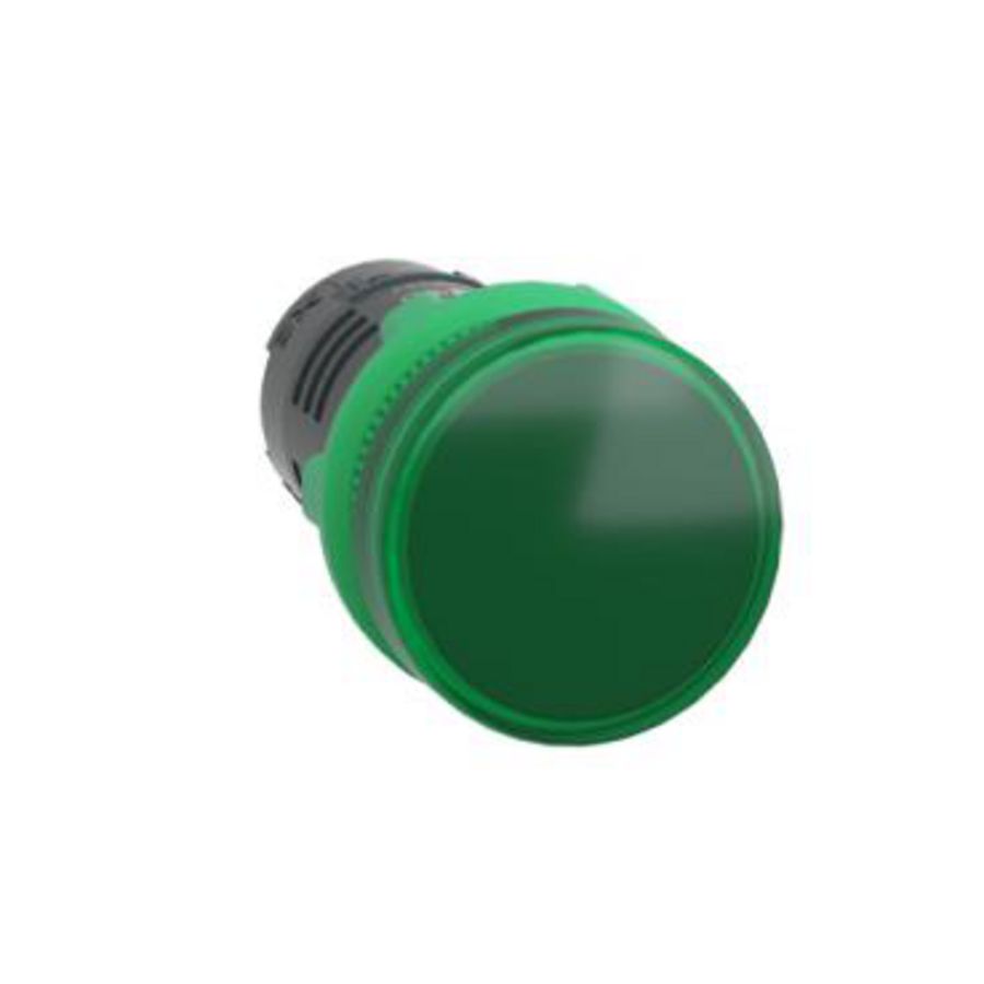 Groene monolithische signaallamp 22 gladde lens geintegree