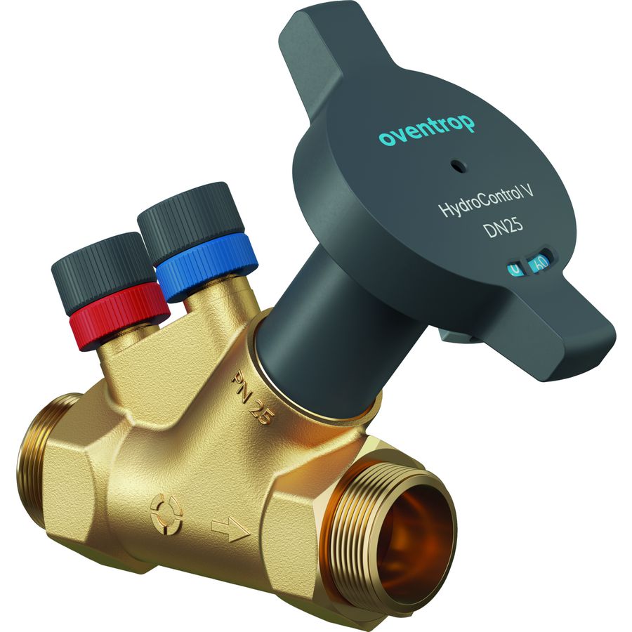 Stranginregelventiel / inregelafsluiter brons HYDROCONTRO-V PN16 DN32 1.1/2"bu.dr.