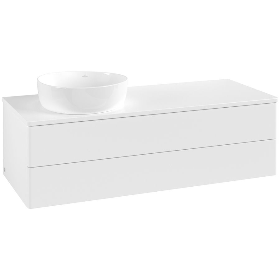 Wastafelonderkast Antao 1200x360x500mm White Matt Lacquer K22050MT