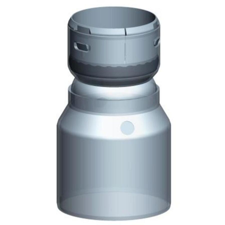 Verloop PP120 80 spie x 60 flex transparant