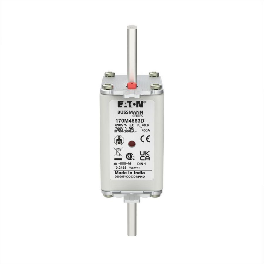 Zekering hoge snelheid 450A AC 690V 200kA 1 aR IEC VVE=6