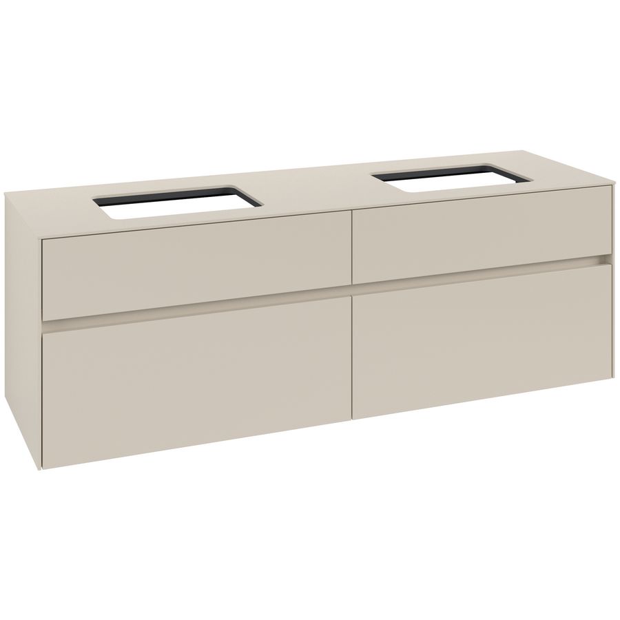 Wastafelonderkast Collaro 1600x548x500mm Cashmere Grey C123B0VN
