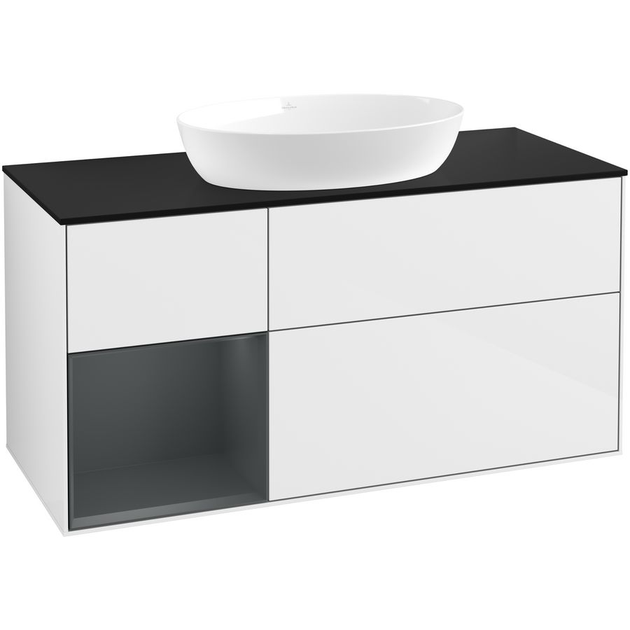 Wastafelonderkast Finion 1200x603x501mm G.White.L GA62HGGF