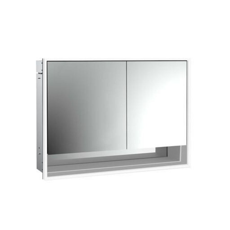 Spiegelkast Loft Bvak inbouw 1000mm 2 deur Brede deur Li