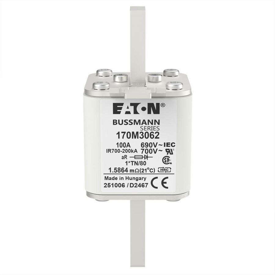 Zekering h. snelheid 100A AC 690V 200kA compact 1 45x VVE=6