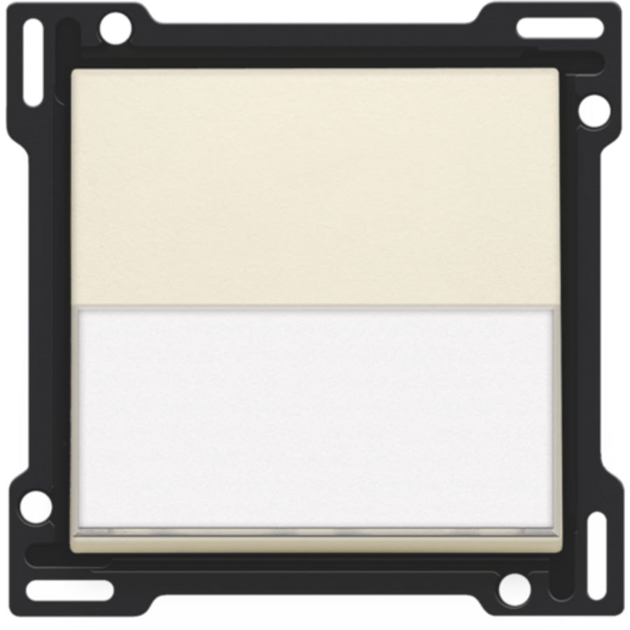 Afwerkingsset tekstveld enkelv. schakelaar/knop cream