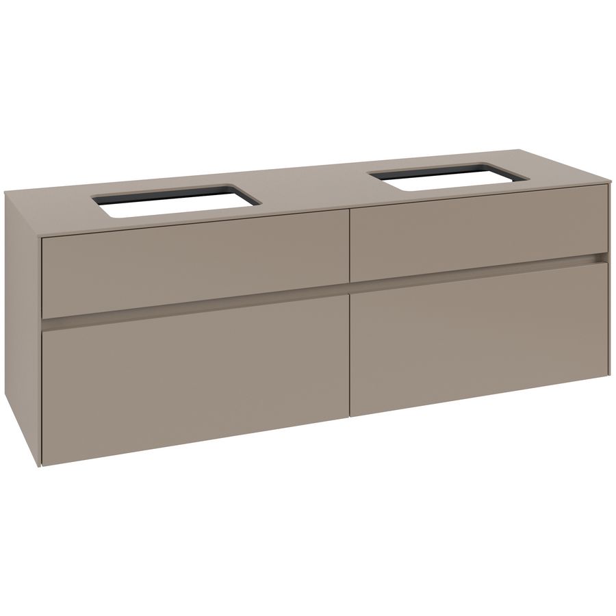 Wastafelonderkast Collaro 1600x548x500mm Taupe C123B0VM