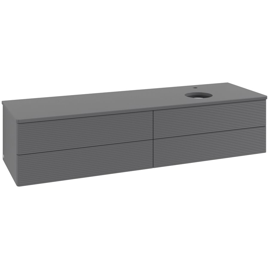 Wastafelonderkast Antao 1600x360x500mm Antr. Matt Lacquer L27150GK