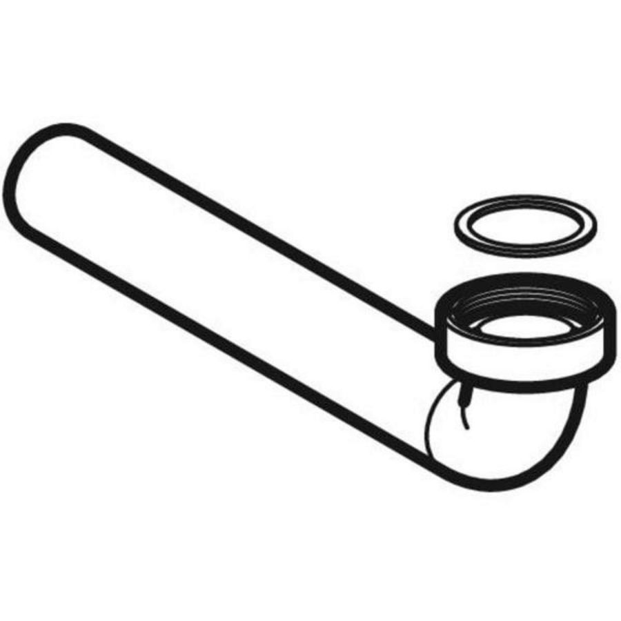 Afvoerbocht inbouwsifon d32x1.1/4" alpien wit