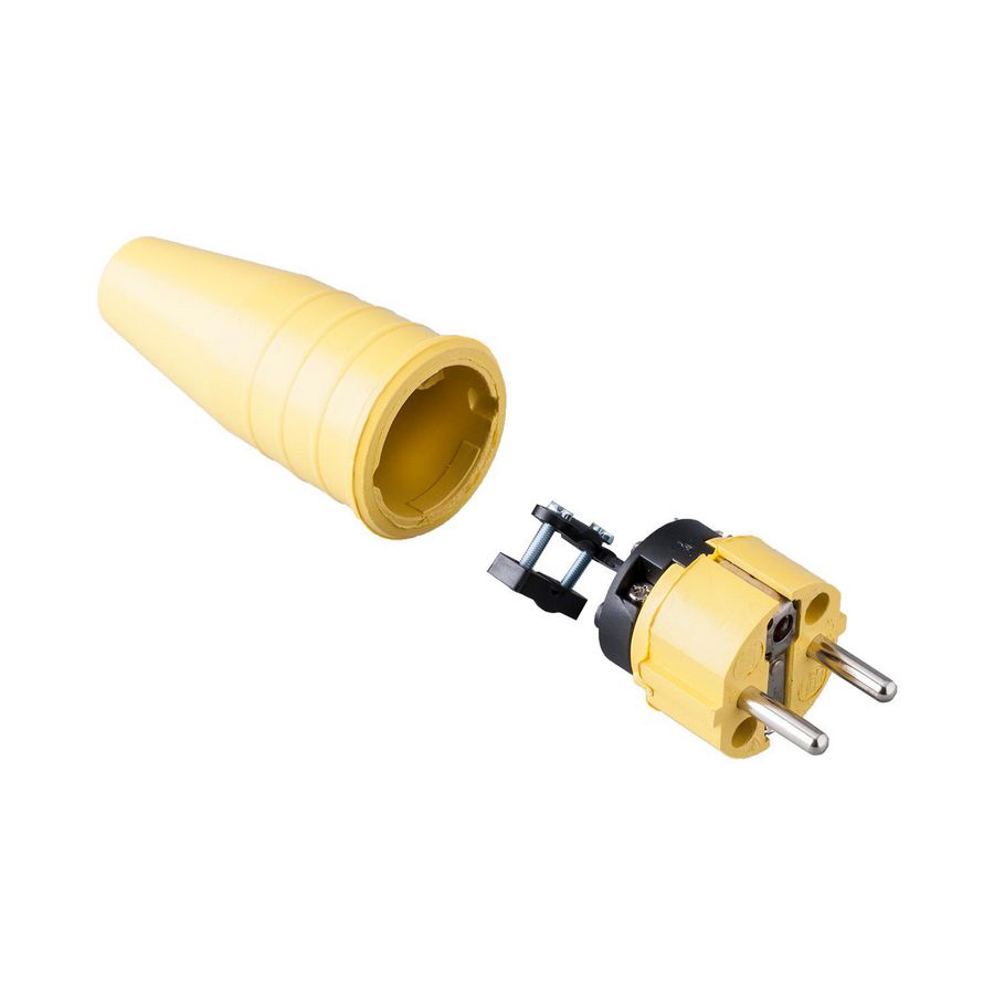 Volrubber contactstop 16A 250V bus/randaarde geheel VVE=100