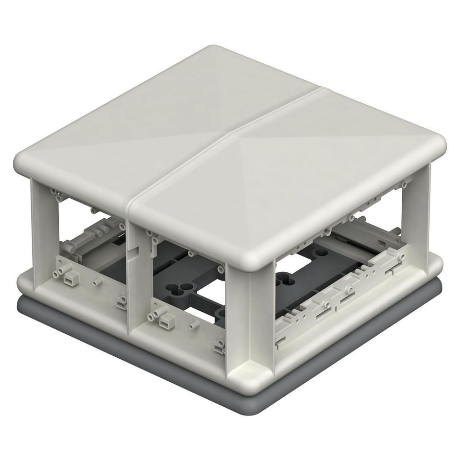 Telitank 225x225x125 polyamid lichtgrijs