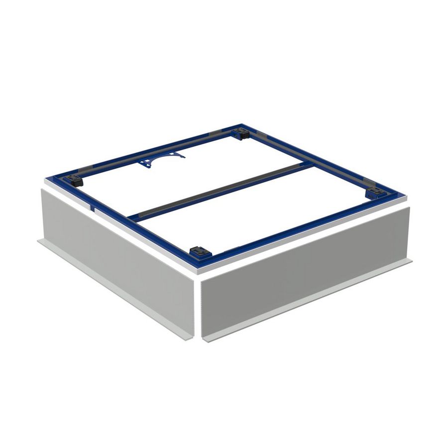 Inst.frame 800x800mm v.douchepl. Setaplano met 4-poten