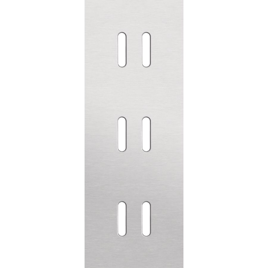 Drievoudige afdekpl. verticaal 71mm centerafstand drie tweev