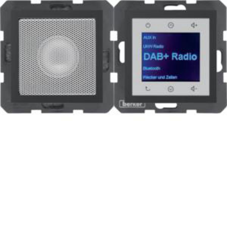 Radio Touch luidspr. DAB+ berker S.1/B.3/B.7 antraciet mat