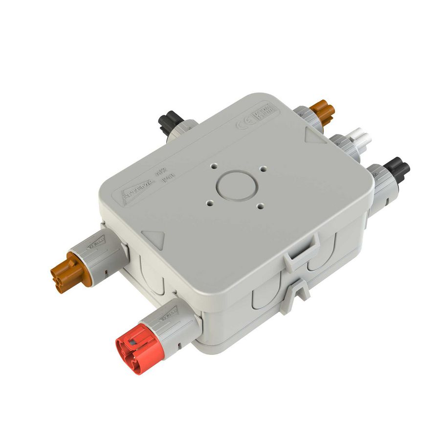 Stekerbare kabeldoos wand-/plafondmontage AKW-W2