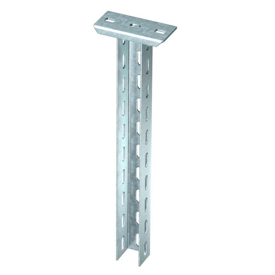 Hangprofiel met vastgelaste kopplaat 50x50x1000 staal zink
