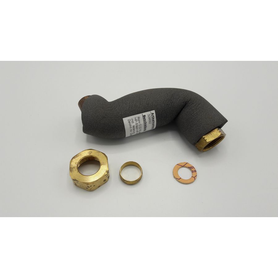 Leiding 22mm retour Boiler - station