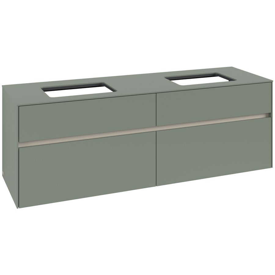 Wastafelonderkast Collaro 1600x548x500mm Soft Green C123B0AF