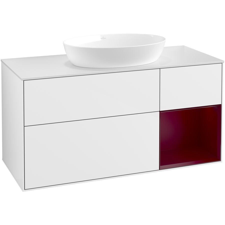 Wastafelonderkast Finion 1200x603x501mm G.White.L GA71HBGF