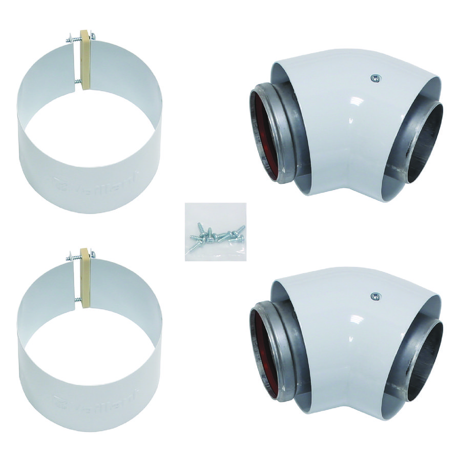 Bocht 45° 80/125mm alu