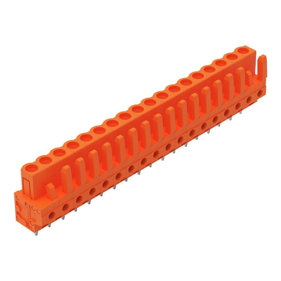 THT FE steker RE raster 5,08mm oranje 232-178 VVE=25