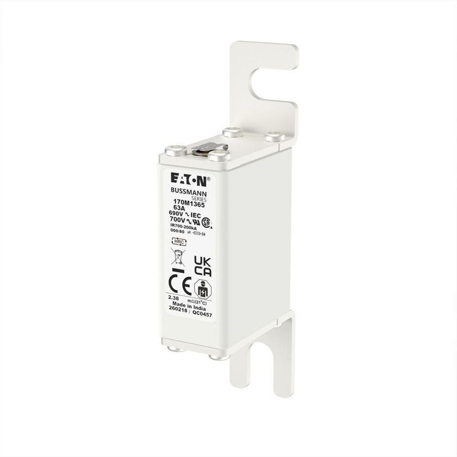 Zekering hoge snelheid 63A AC 690V 200kA 000 21x40x10 VVE=10