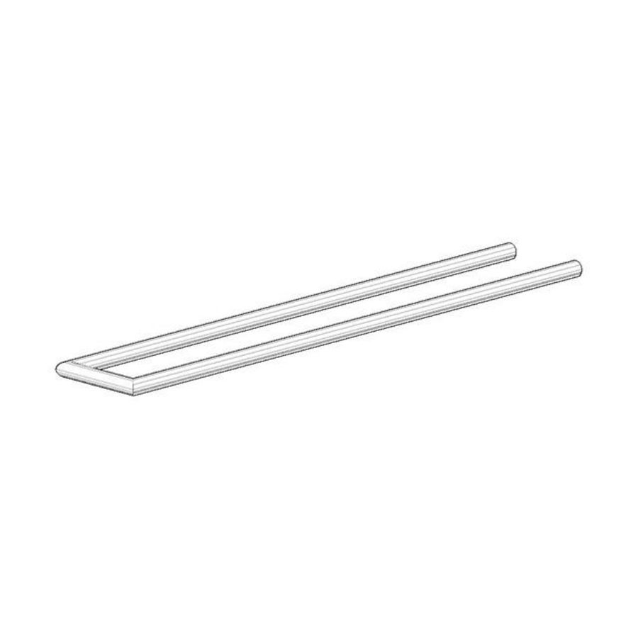 Houder voor handdoekhouder vast 493x85x13mm chr