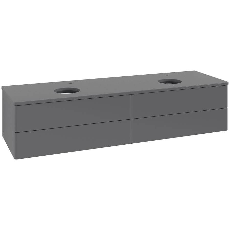 Wastafelonderkast Antao 1600x360x500mm Antr. Matt Lacquer L28050GK