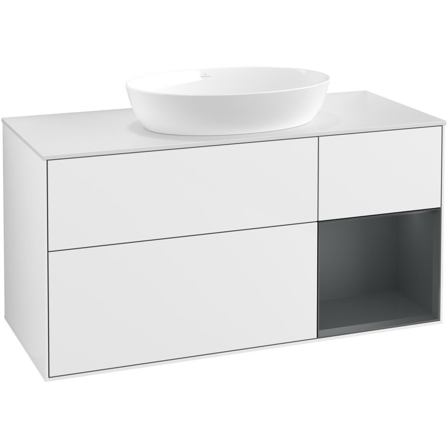 Wastafelonderkast Finion 1200x603x501mm G.White.L GA71HGGF