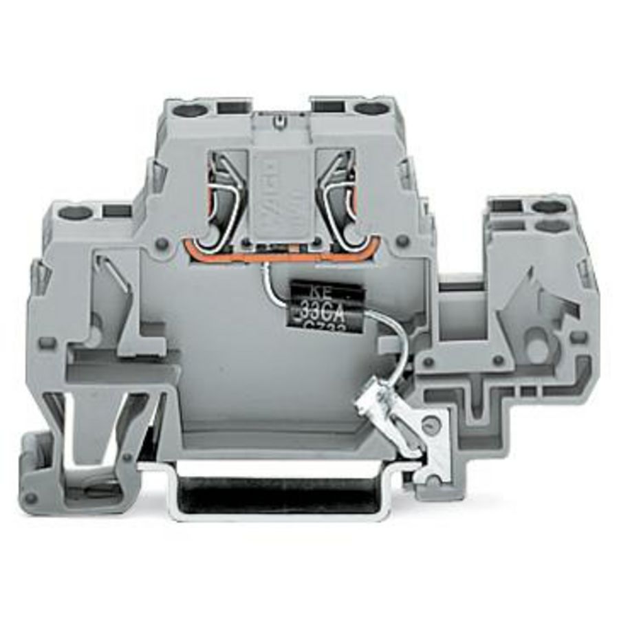 Moduleklem 2-etage suppressordiode grijs VVE=25