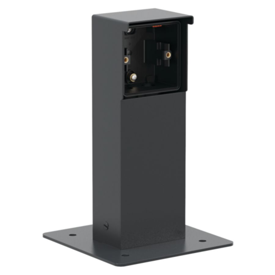 Spuitwaterdichte tuinpaal grondplaat 1 Hydro functie zwart