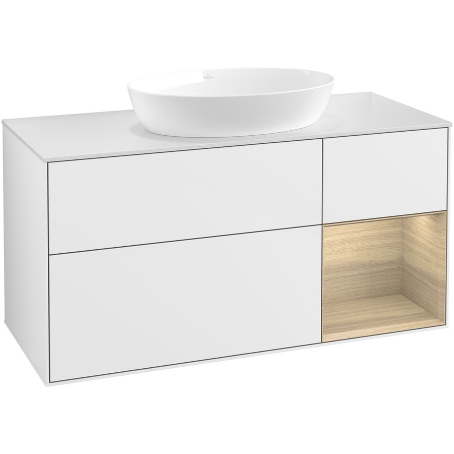 Wastafelonderkast Finion 1200x603x501mm G.White.L GA71PCGF