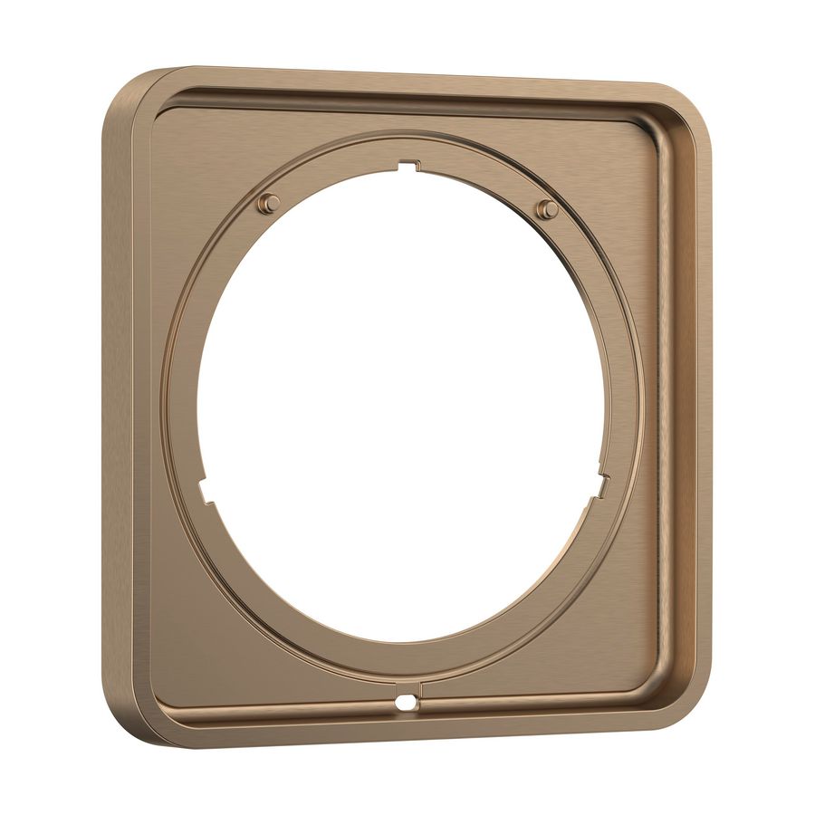 Kraanrozet AX ShowerSelect ID verlenging softsquare 5mm Brushed Bronze