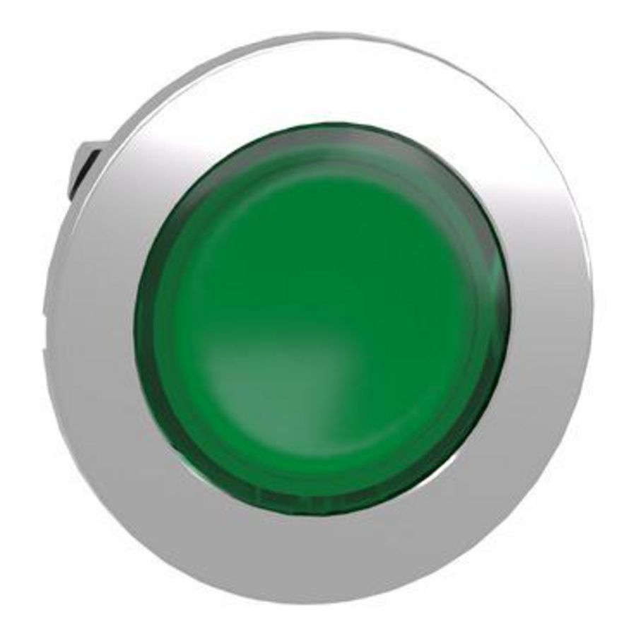 Kop voor verzonken signaallamp Metaal Incl. led Groen