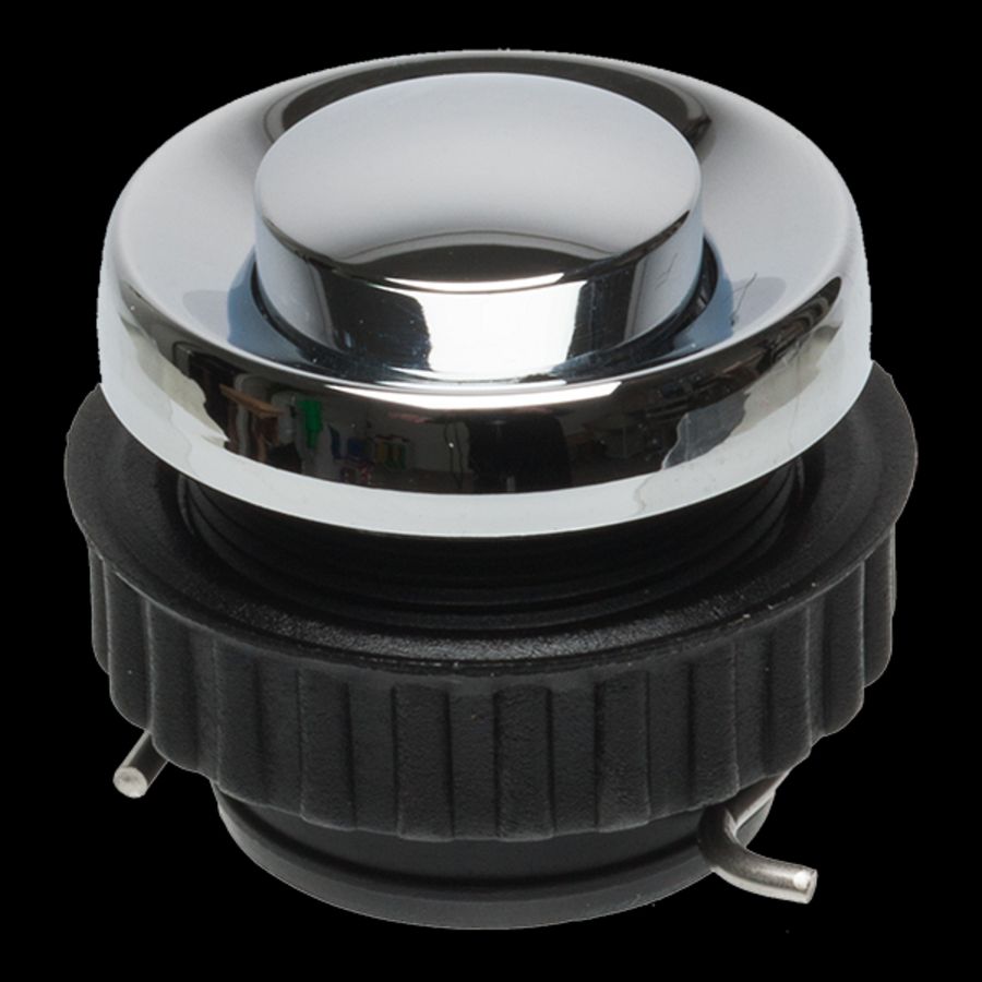 Deurcontact inbouw steekcontacten IP54 verchroomd mes. VVE=5