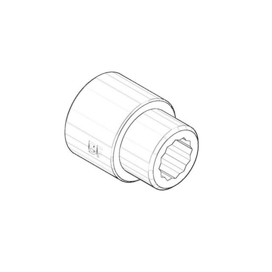 Verlengstuk 1/2"x20mm 0924030721090