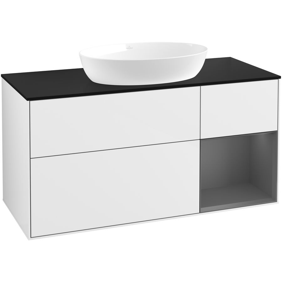 Wastafelonderkast Finion 1200x603x501mm G.White.L GA72GKGF