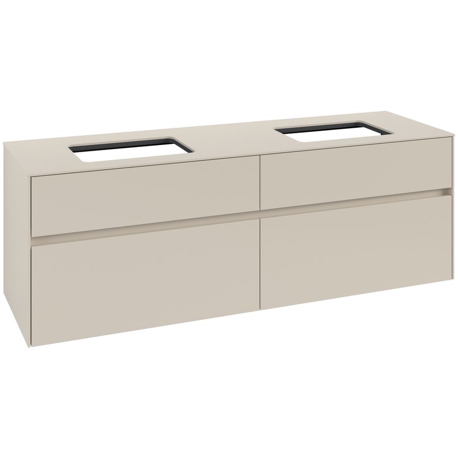 Wastafelonderkast Collaro 1600x548x500mm Cashmere Grey C12300VN