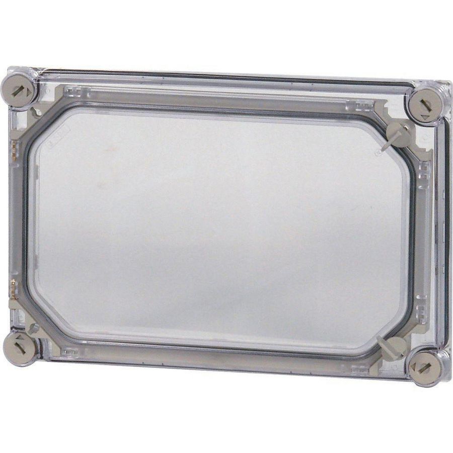 Deksel CI HxBxD=250x375x25mm met deur transparant