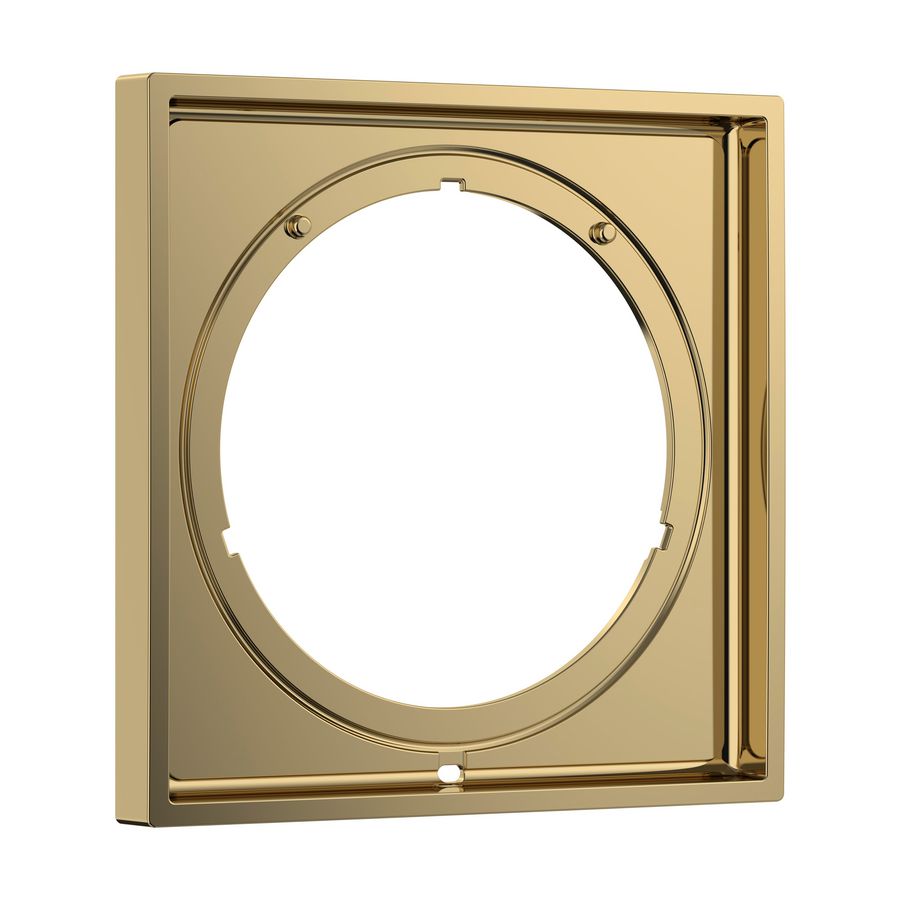 Kraanrozet AX ShowerSelect ID verlenging square 5mm Polished Gold Optic