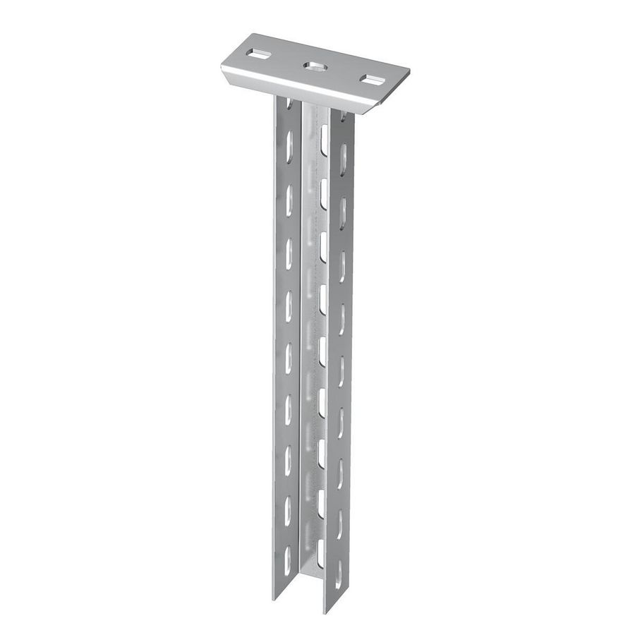 Hangprofiel vastgelaste kopplaat 50x50x1000 rvs A4