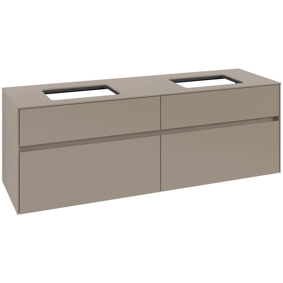 Wastafelonderkast Collaro 1600x548x500mm Taupe C12300VM