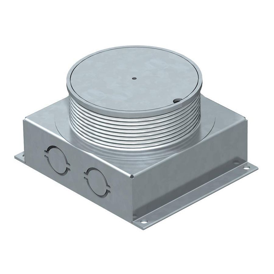 Ondervloeruitlaatdoos v. SH en SHF80 115x135x70