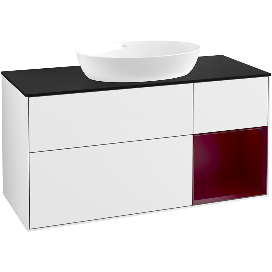 Wastafelonderkast Finion 1200x603x501mm G.White.L GA72HBGF